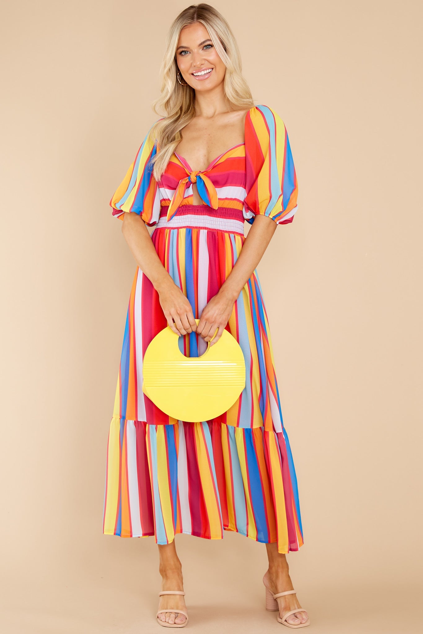 Bring Her To Life Rainbow Print Maxi Dress
