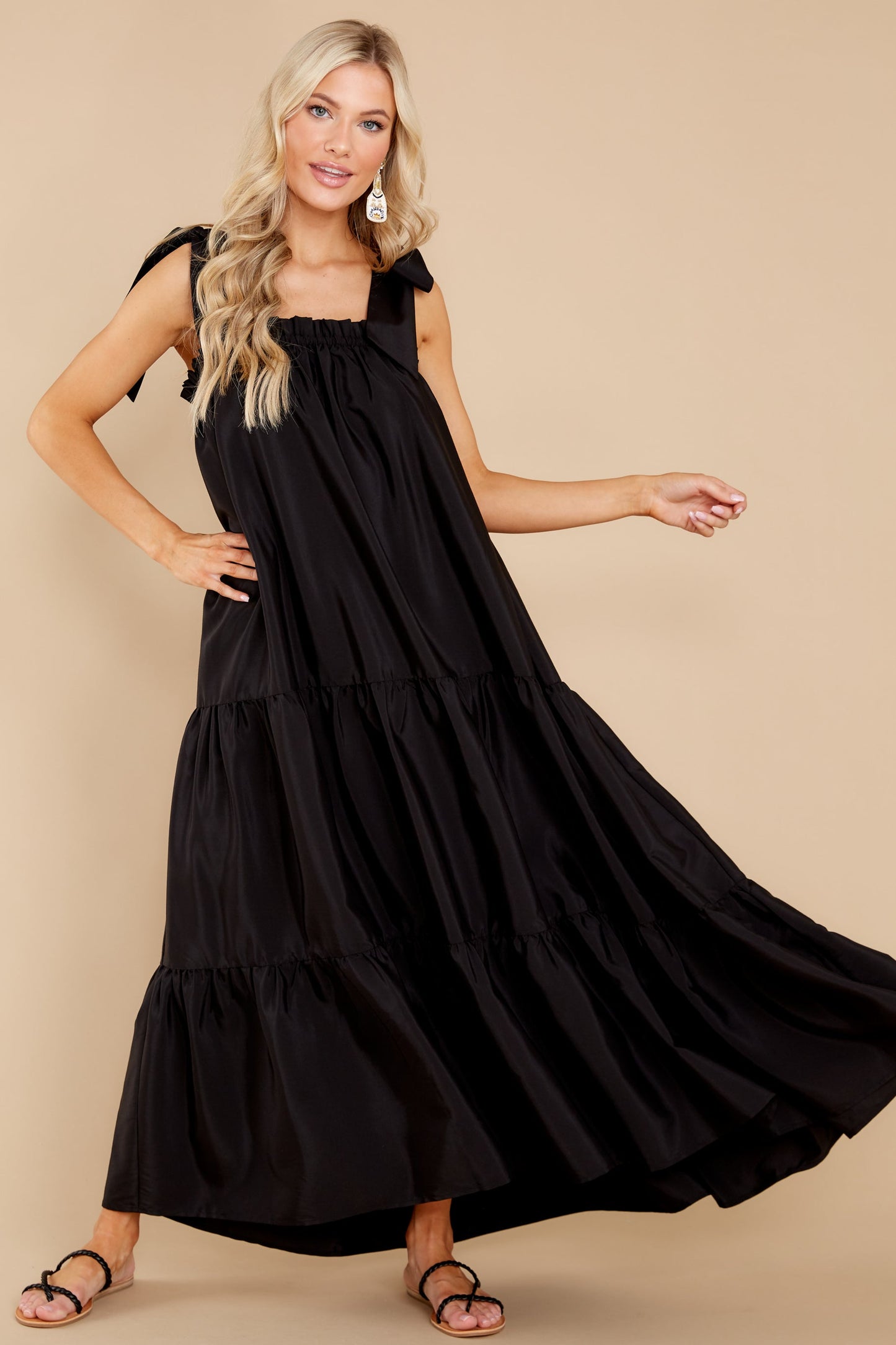 Starry Skies Black Maxi Dress