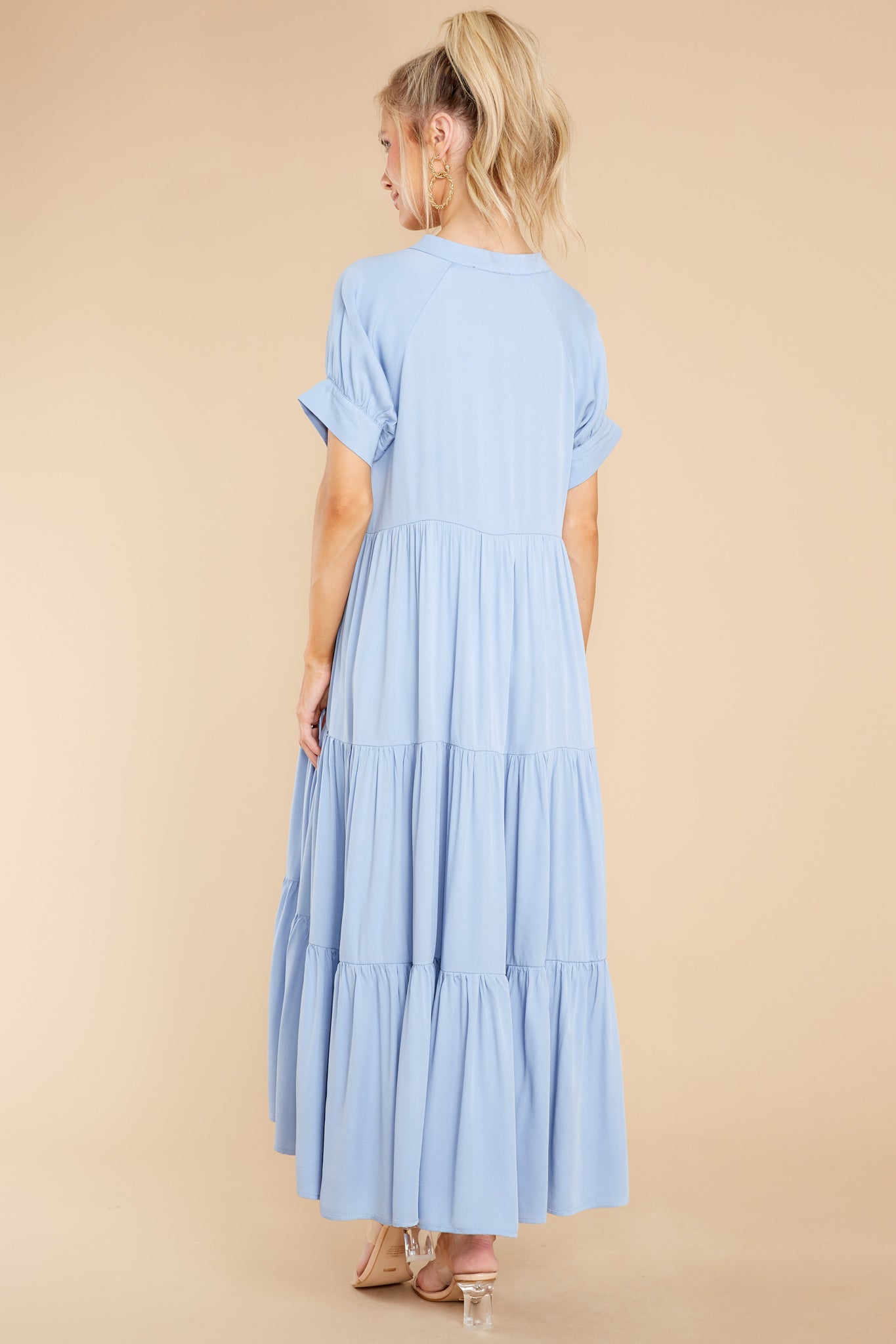 Saving My Love Sky Blue Maxi Dress