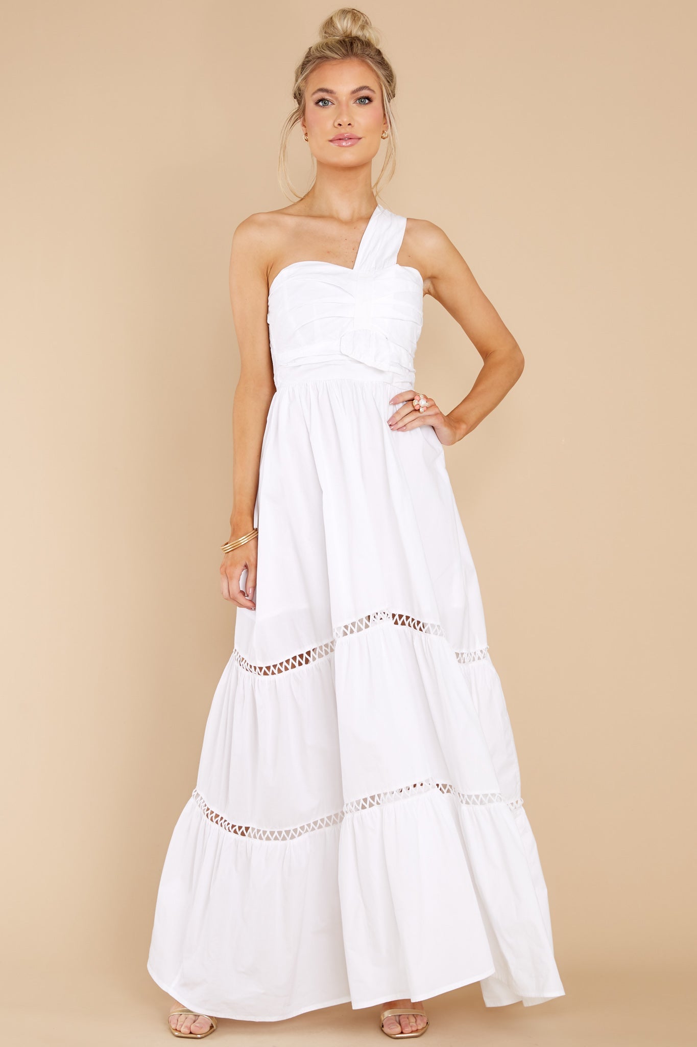 Elle White Maxi Dress