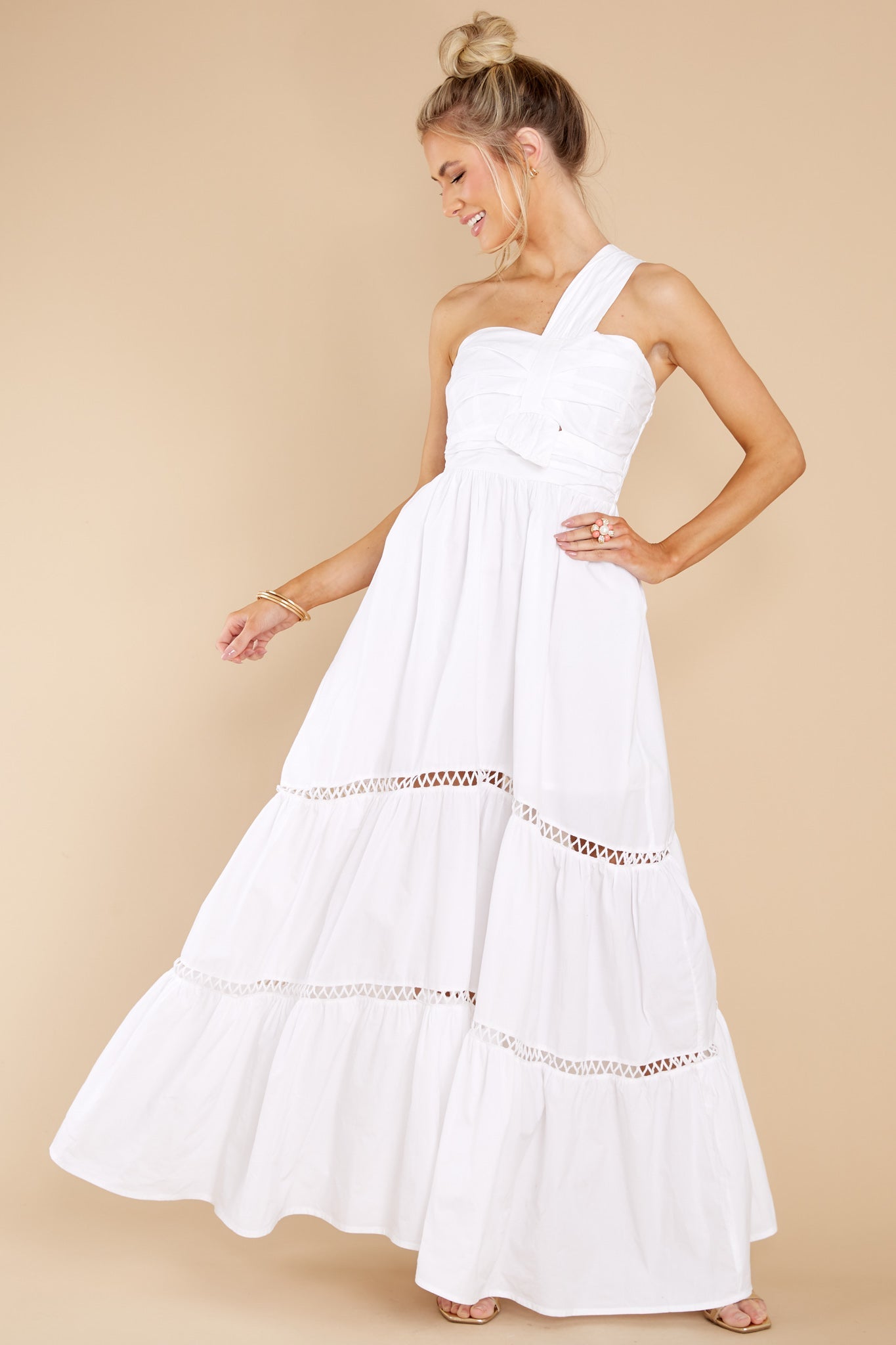 Elle White Maxi Dress