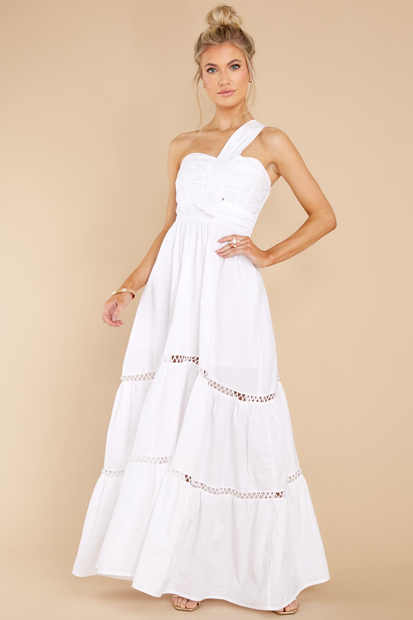 Elle White Maxi Dress
