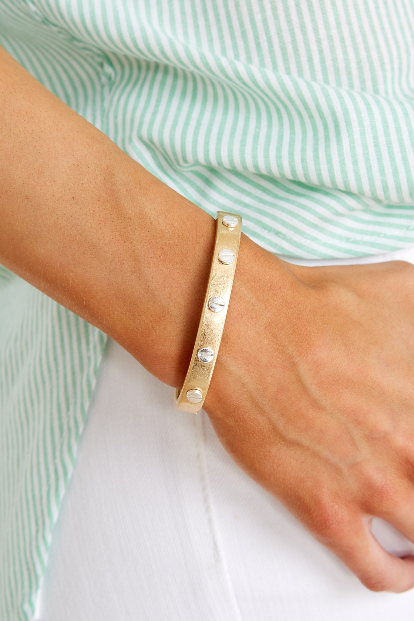 Cusp Of Love Gold Bracelet