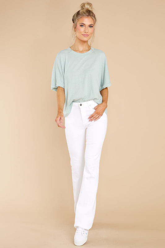 Ines Triblend Seaglass Top