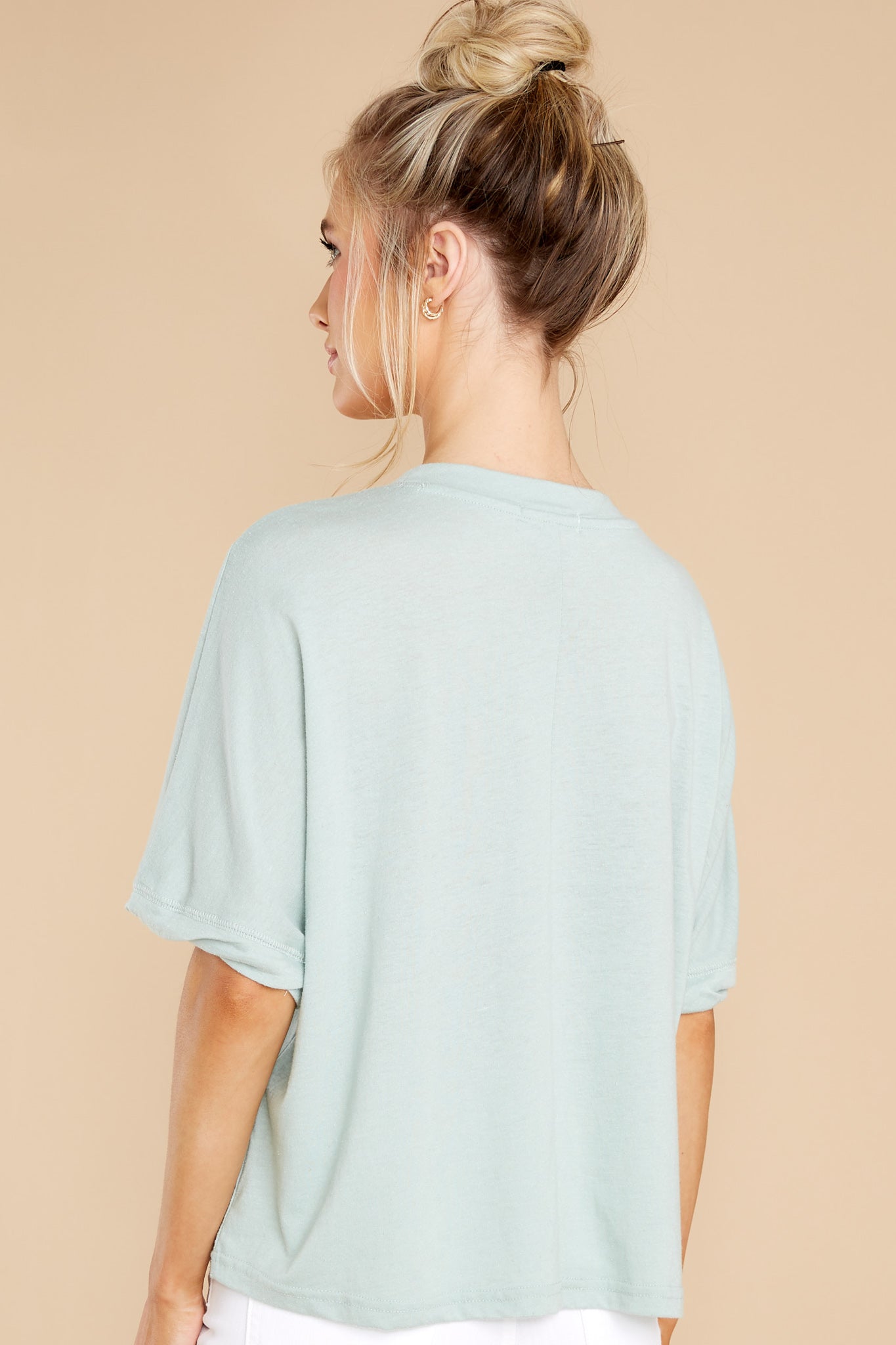 Ines Triblend Seaglass Top