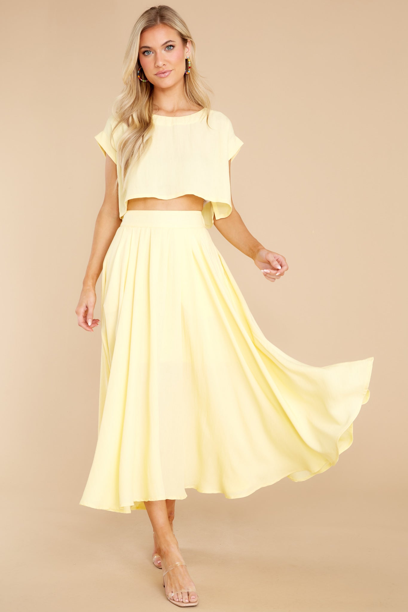 Sweet Memory Of Us Pastel Yellow Two Piece Set