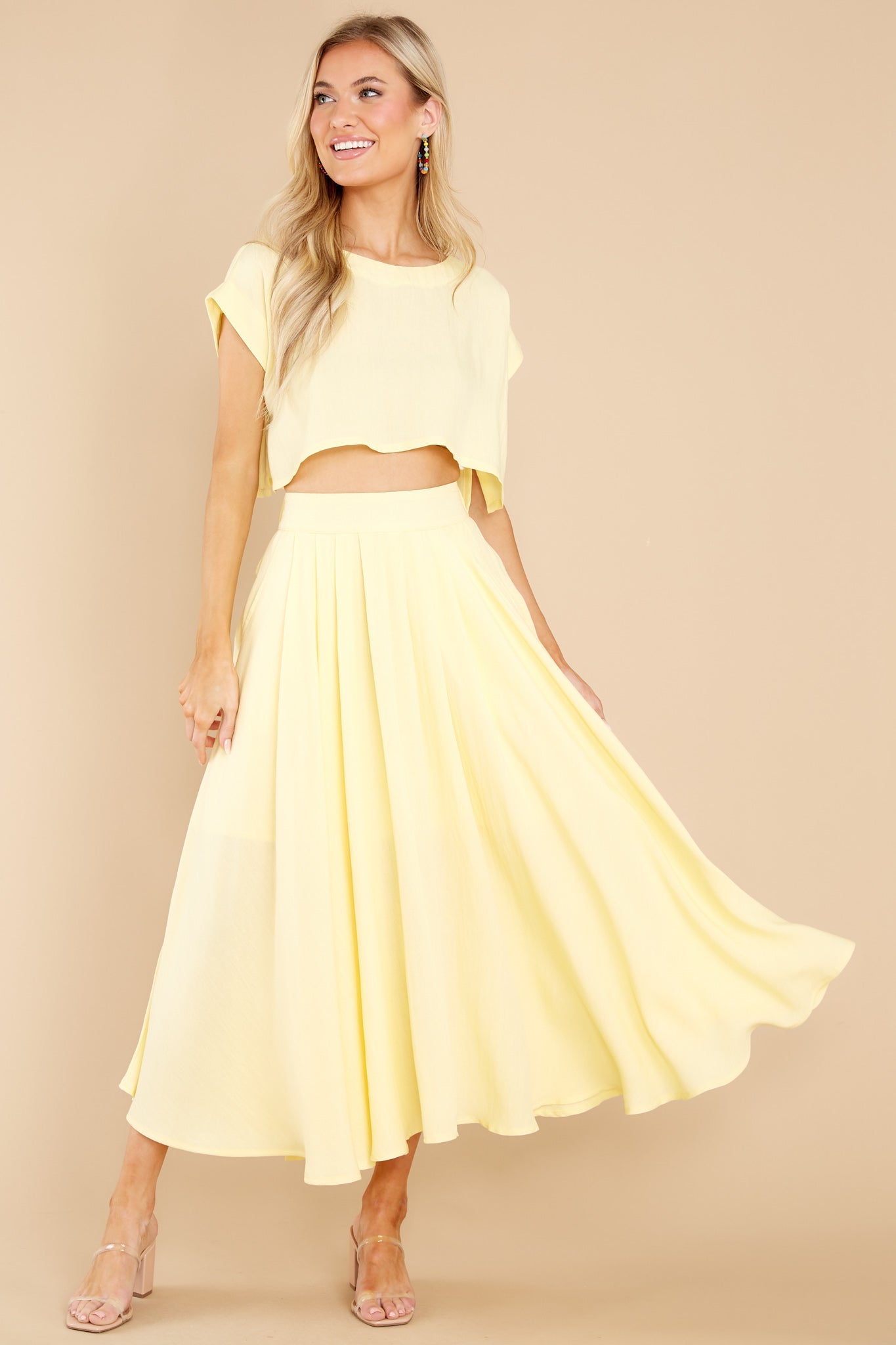 Sweet Memory Of Us Pastel Yellow Two Piece Set