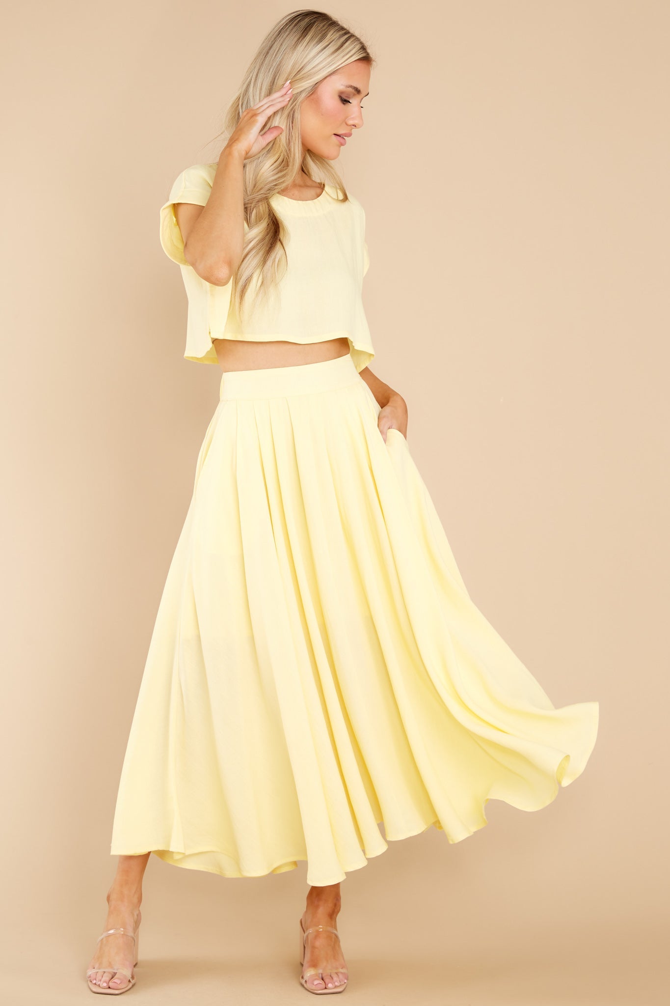 Sweet Memory Of Us Pastel Yellow Two Piece Set