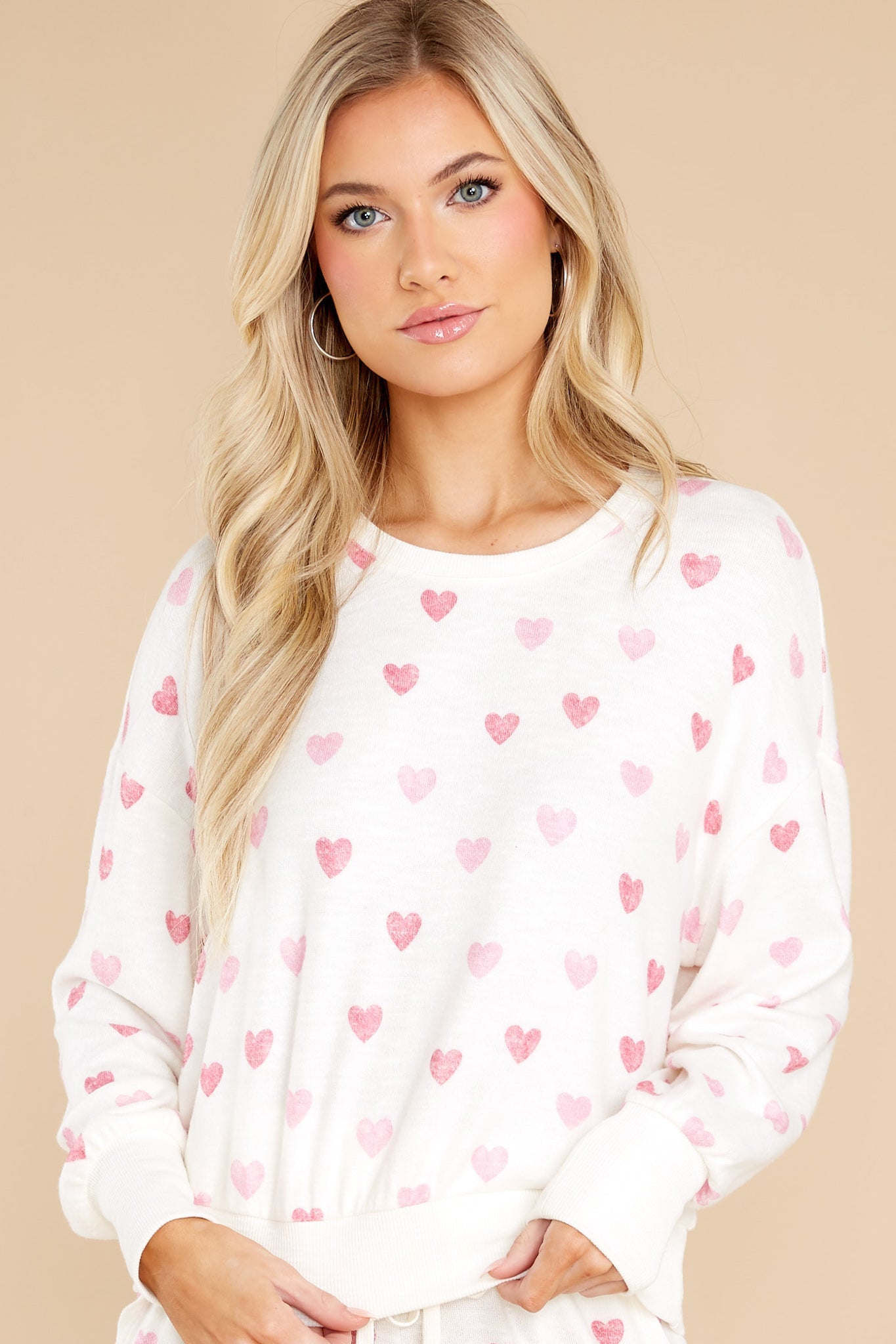 Izzie Bone Heart Long Sleeve Top