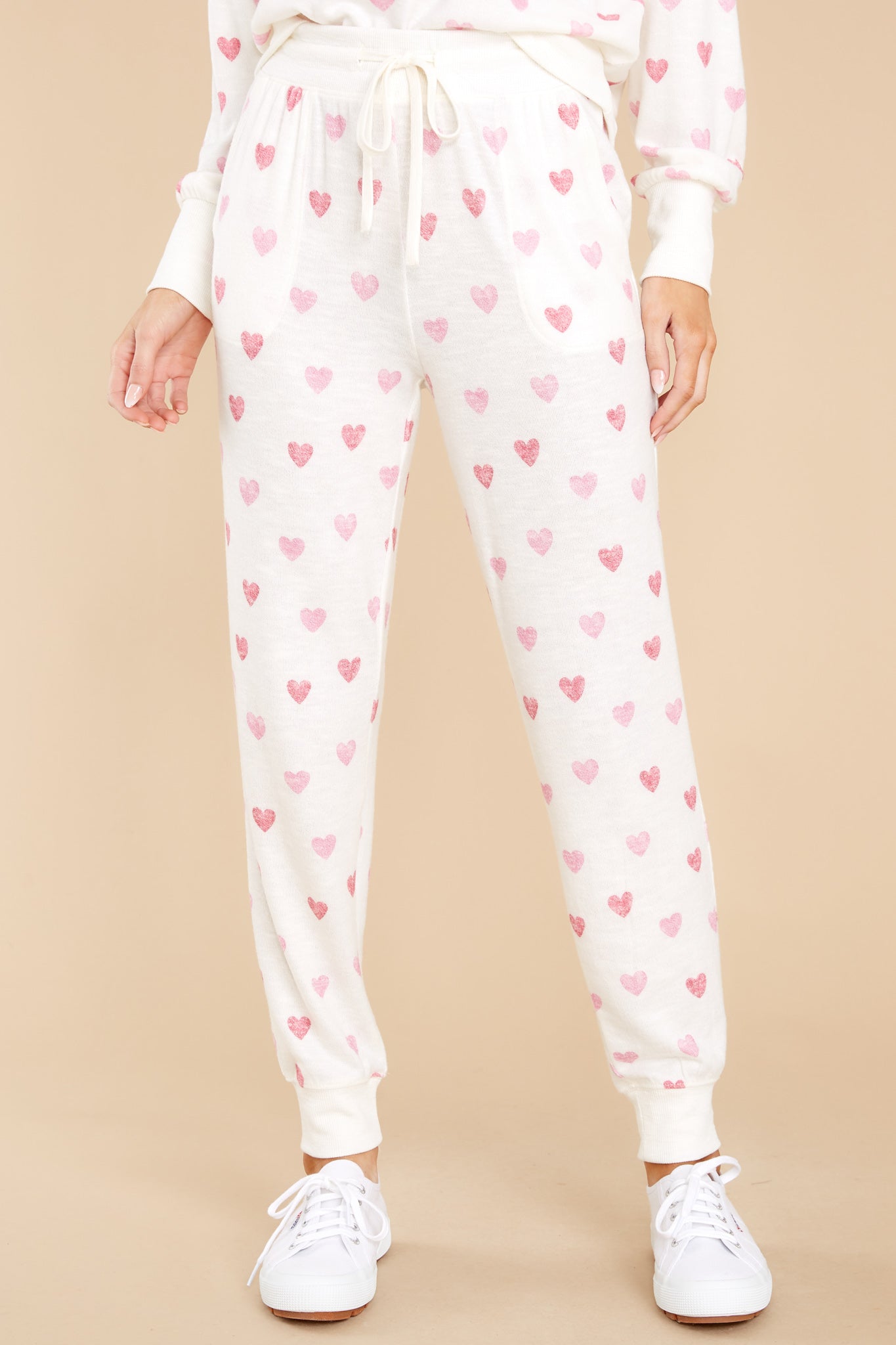 Comfy Bone Heart Jogger