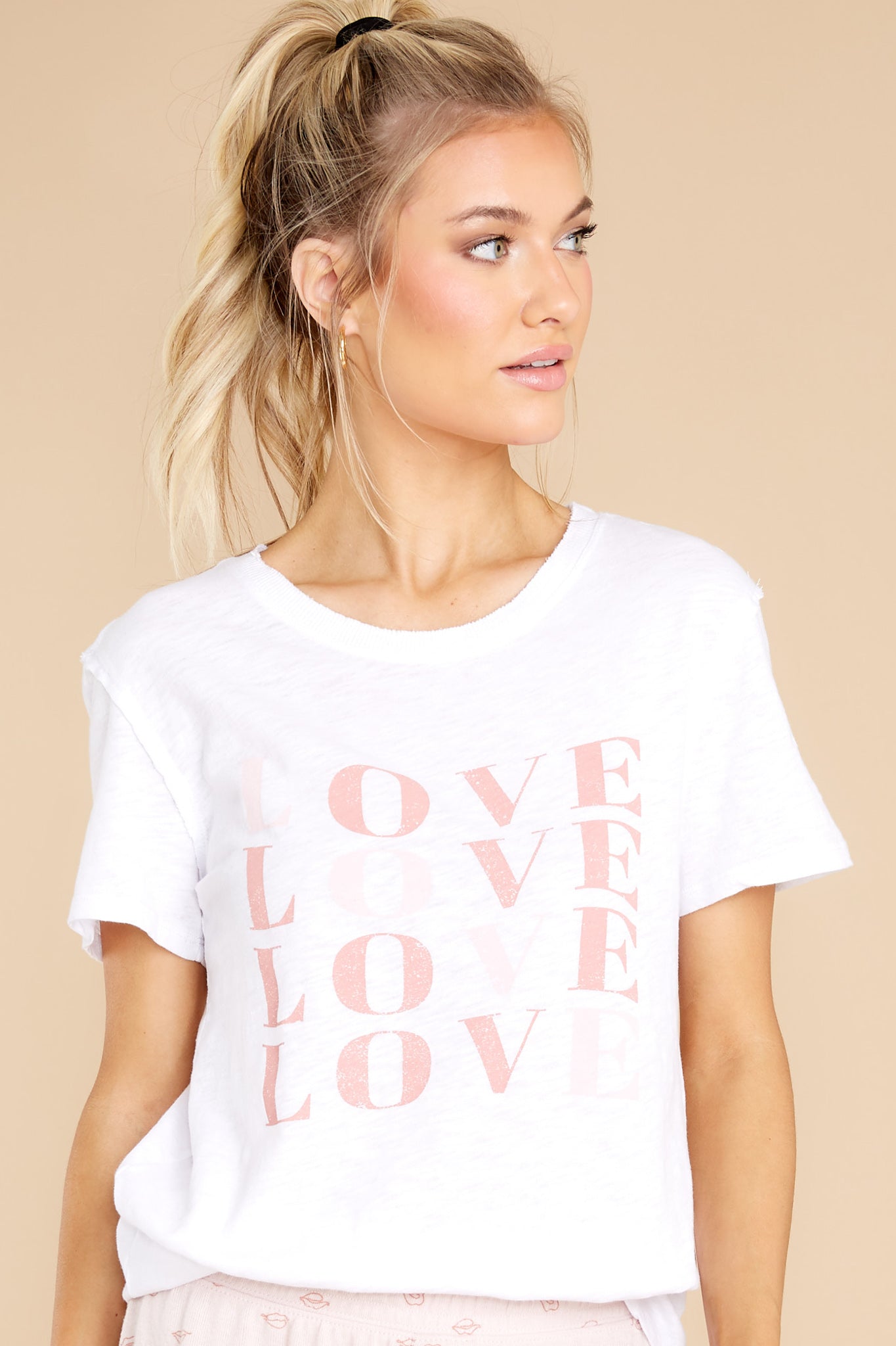 Easy White Love Tee
