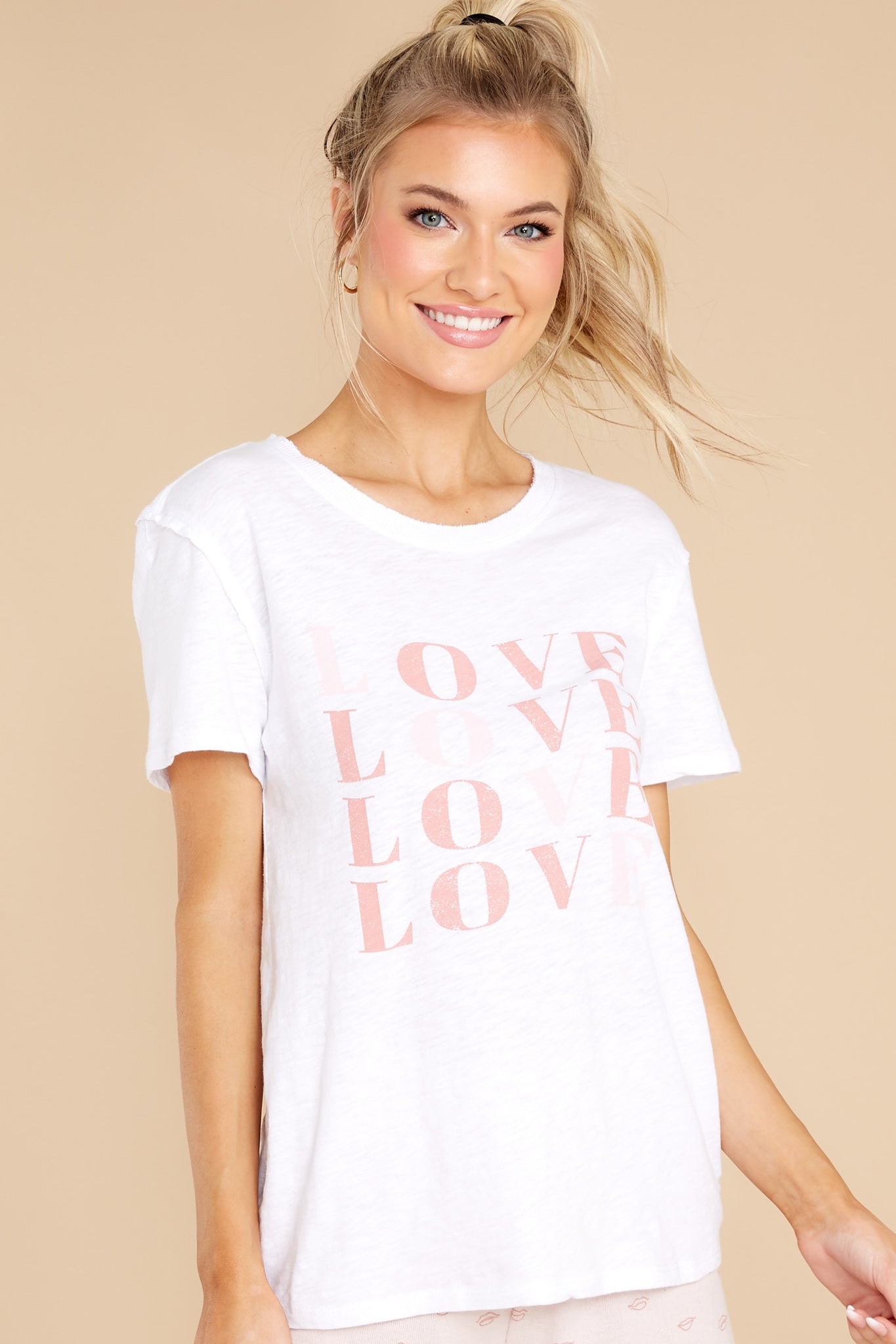 Easy White Love Tee