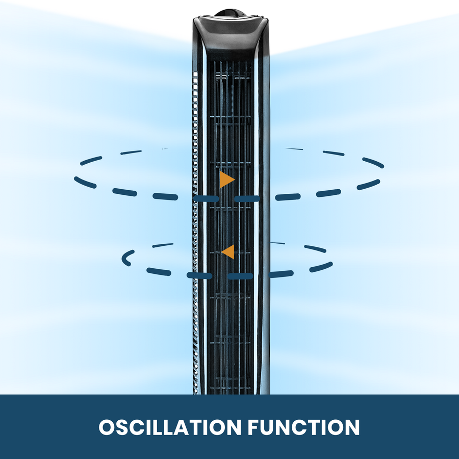 Vytronix VY-BTF01 Oscillating 3 Speed Tower Fan- REFURB