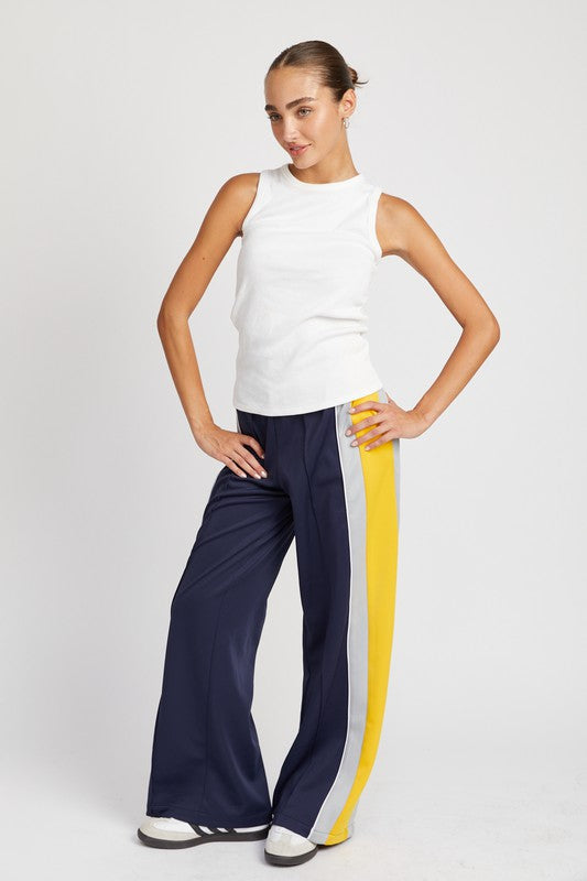 Colorblock track pants