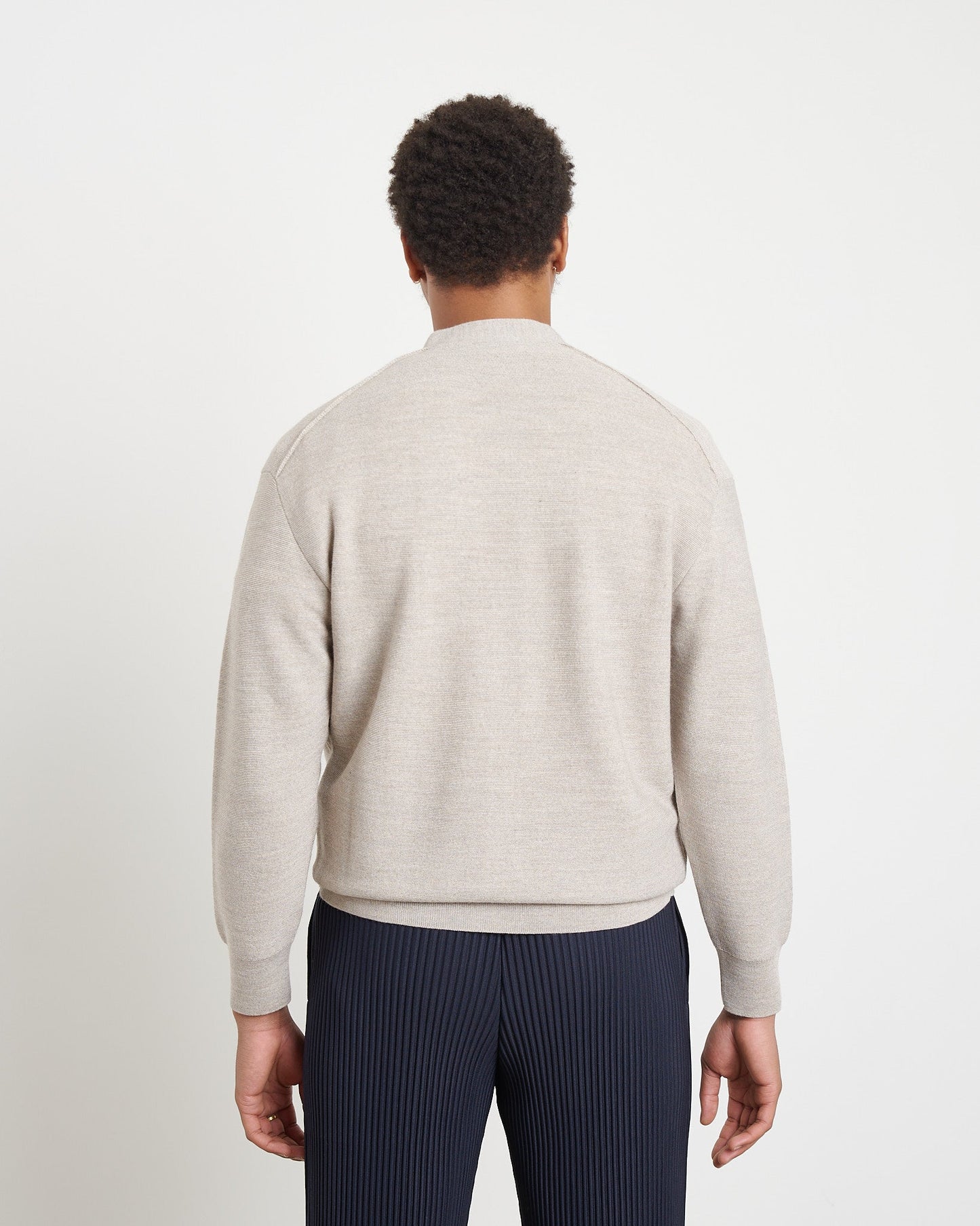 Cardigan in Light Stone Melange