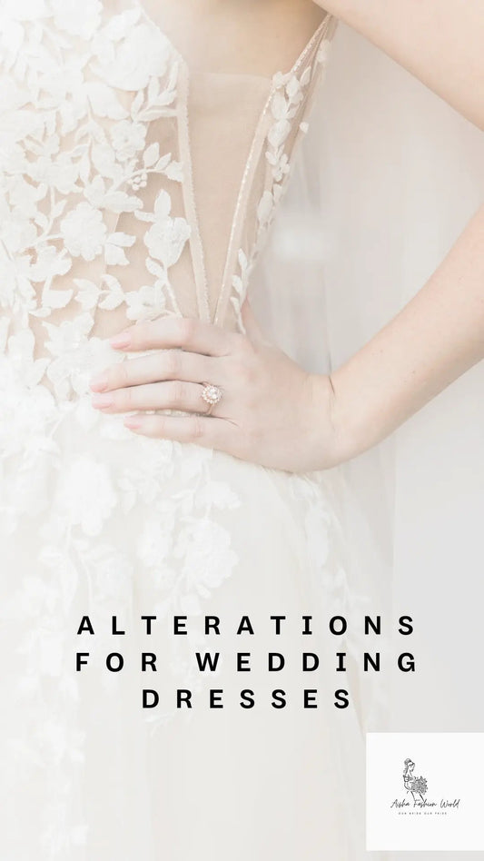 Wedding dress alterations