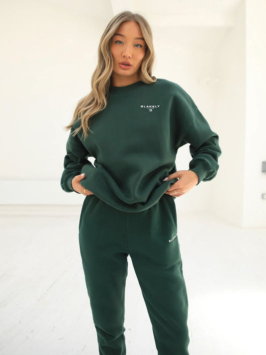 Riviera Initial Women's Jumper - Dark Green