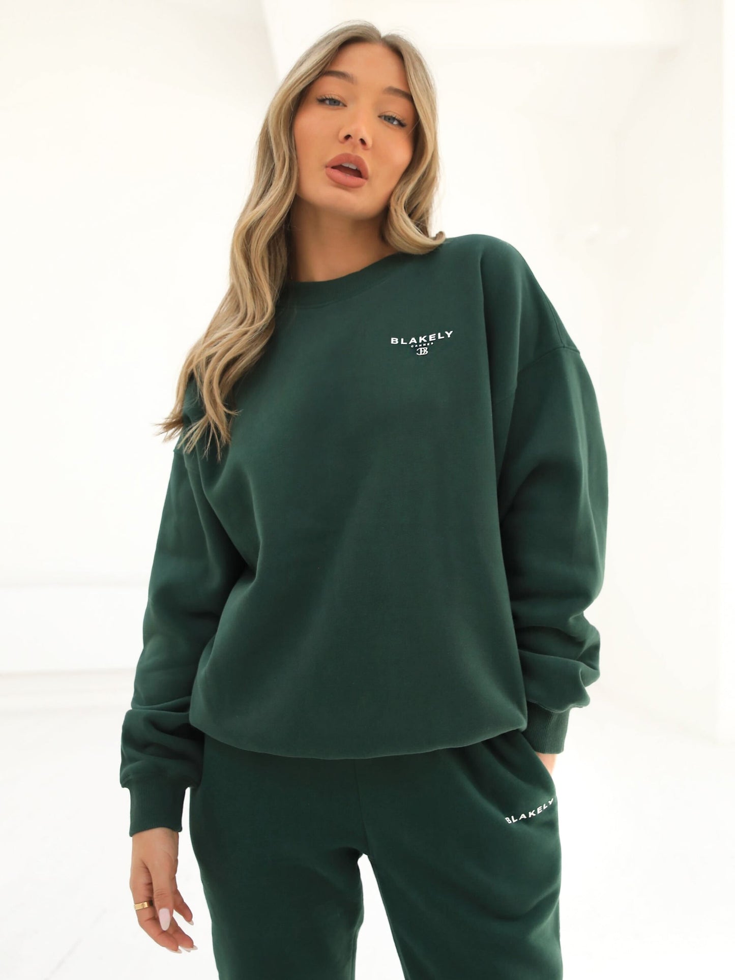 Riviera Initial Women's Jumper - Dark Green