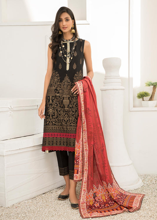 Jacquard - BLACK BEAUTY Dyed Khaddar Jacquard