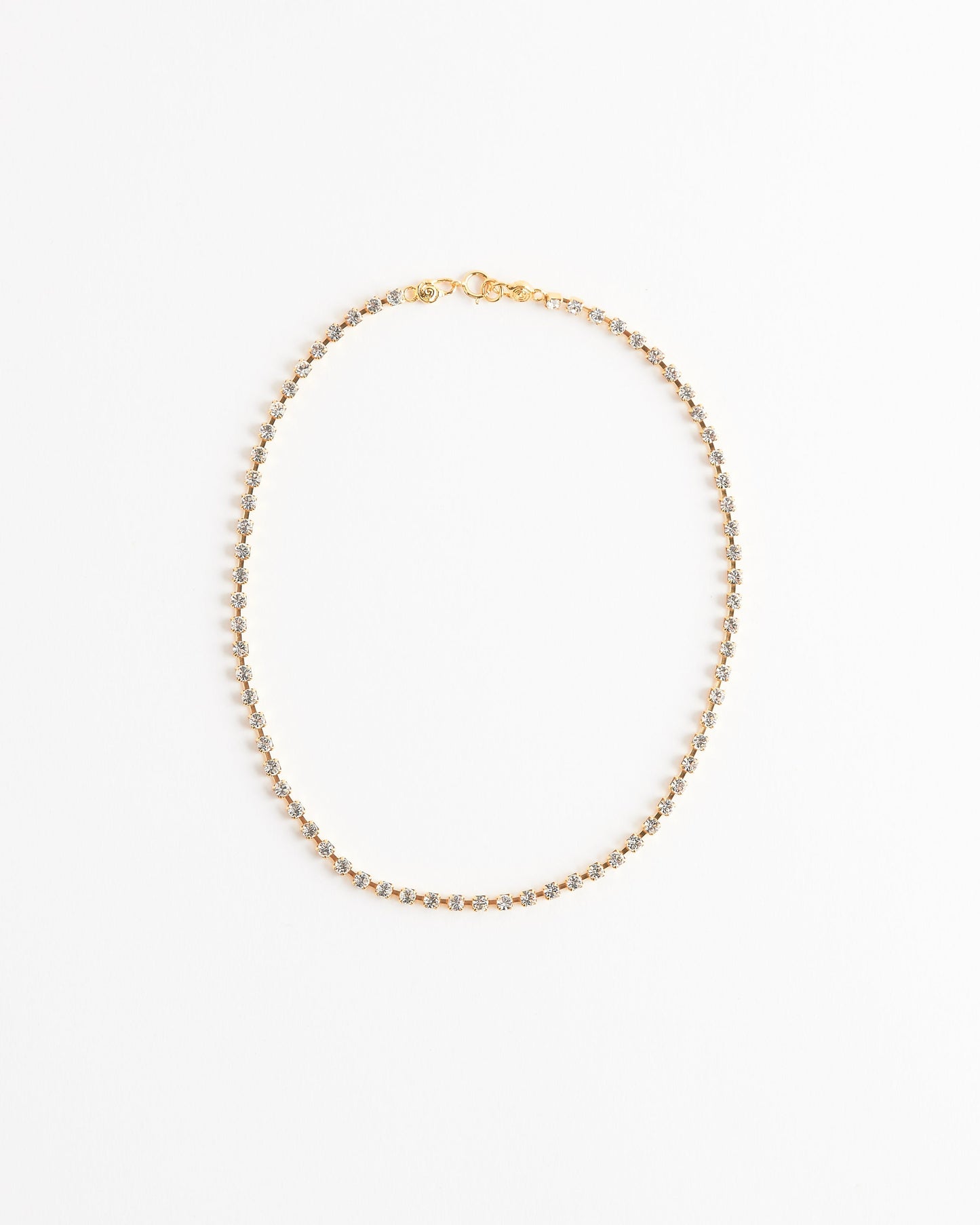 Crystal Choker Necklace in 18k Gold Vermeil