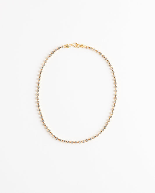 Crystal Choker Necklace in 18k Gold Vermeil