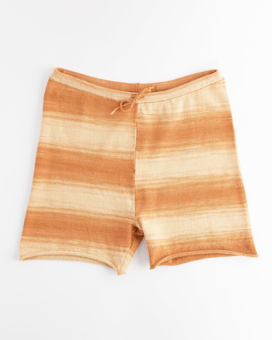 Olivia Short in Beige Stripes