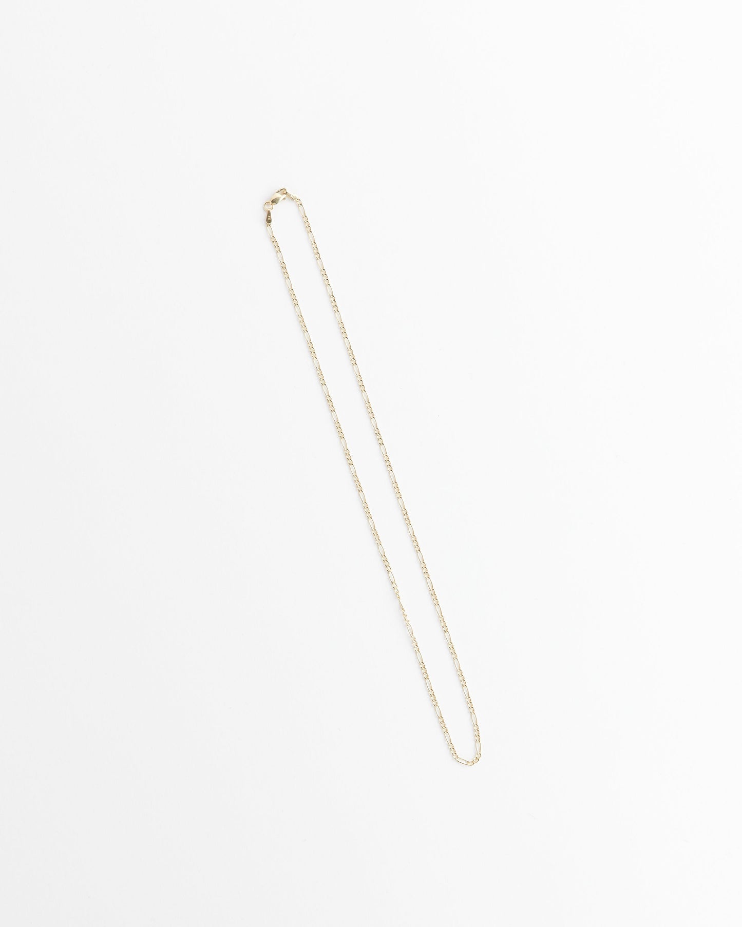 Figaro Chain Necklace in 14k Gold