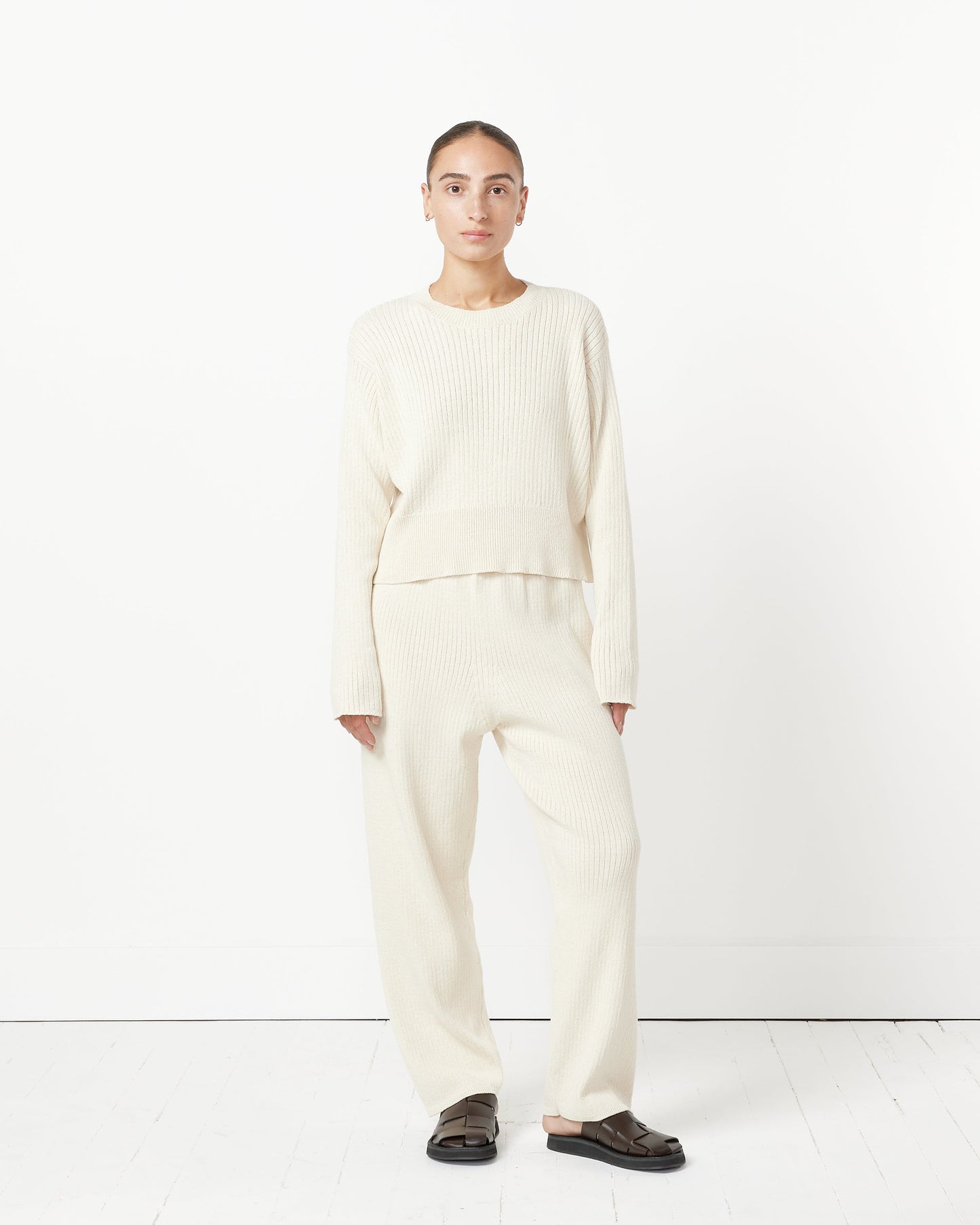 Cotton Pants in Natural