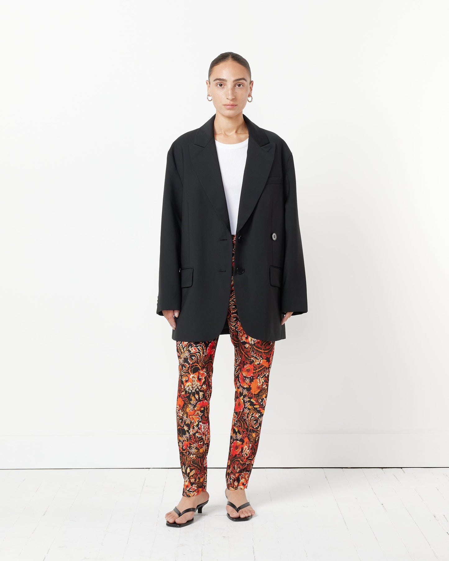Tropical Wool Liam Blazer in Black