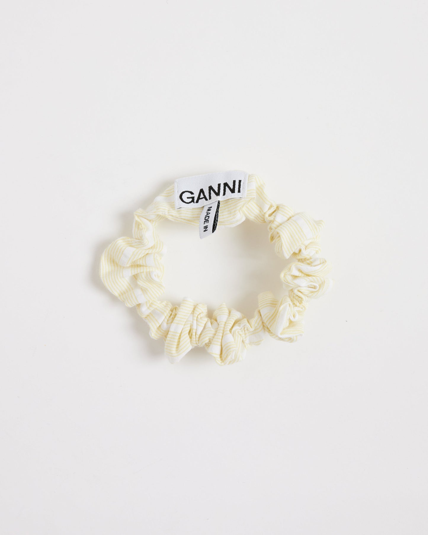 Seersucker Scrunchie in Stripe Flan