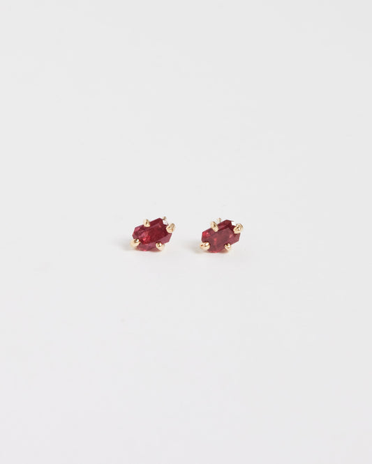14k Guinevere Studs in Ruby