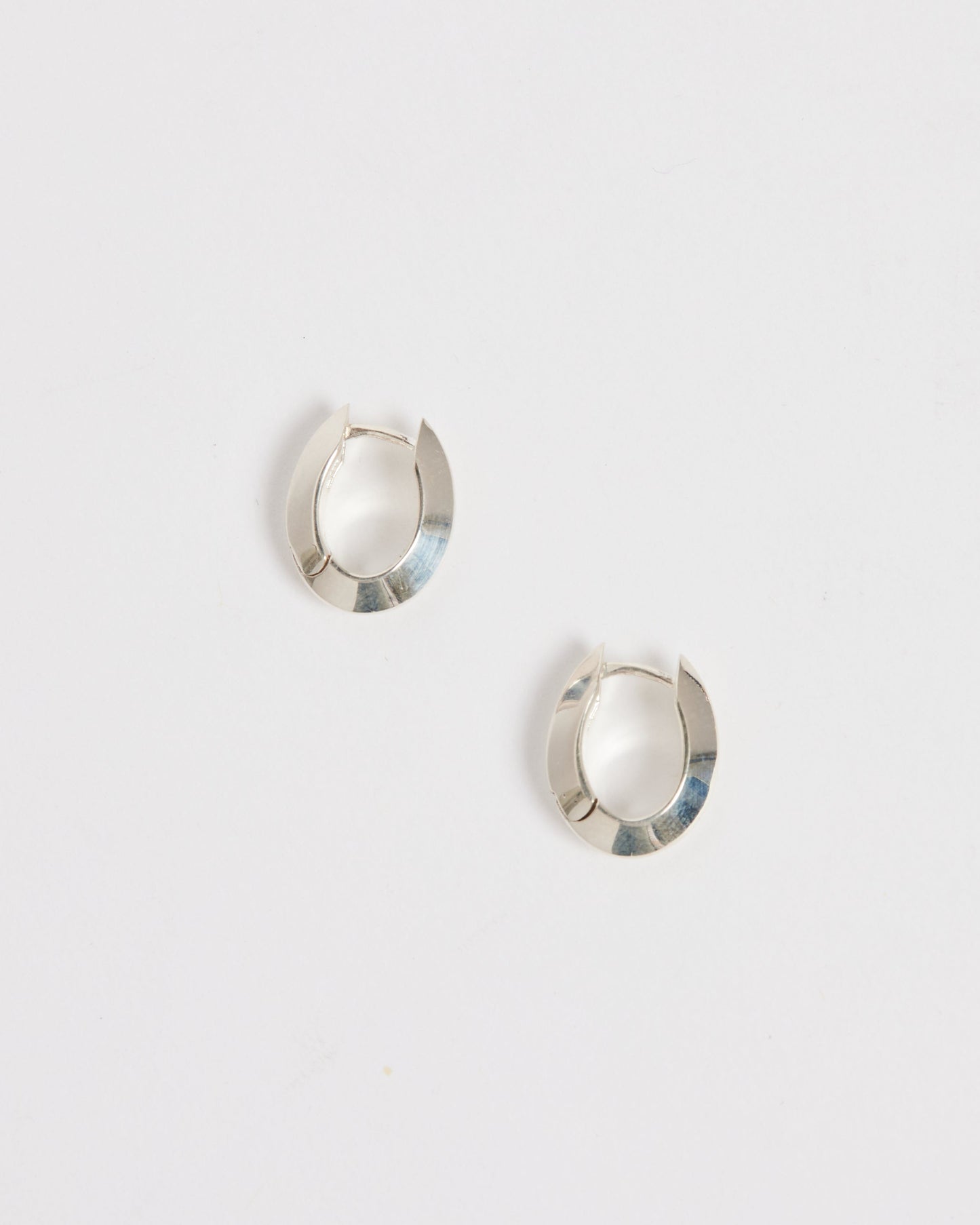 Small Ada Hoops in Sterling Silver