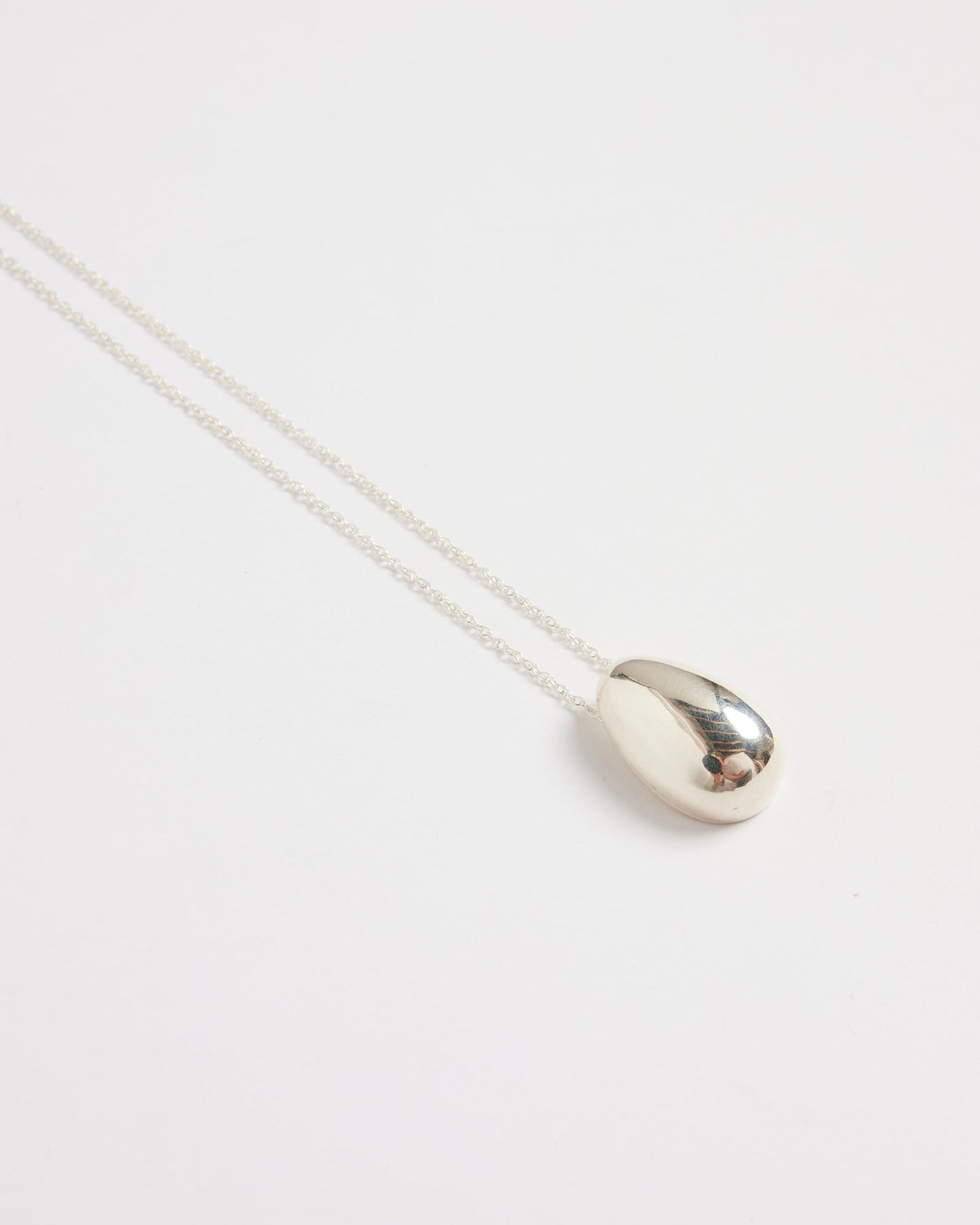 Everyday Egg Pendant in Sterling Silver