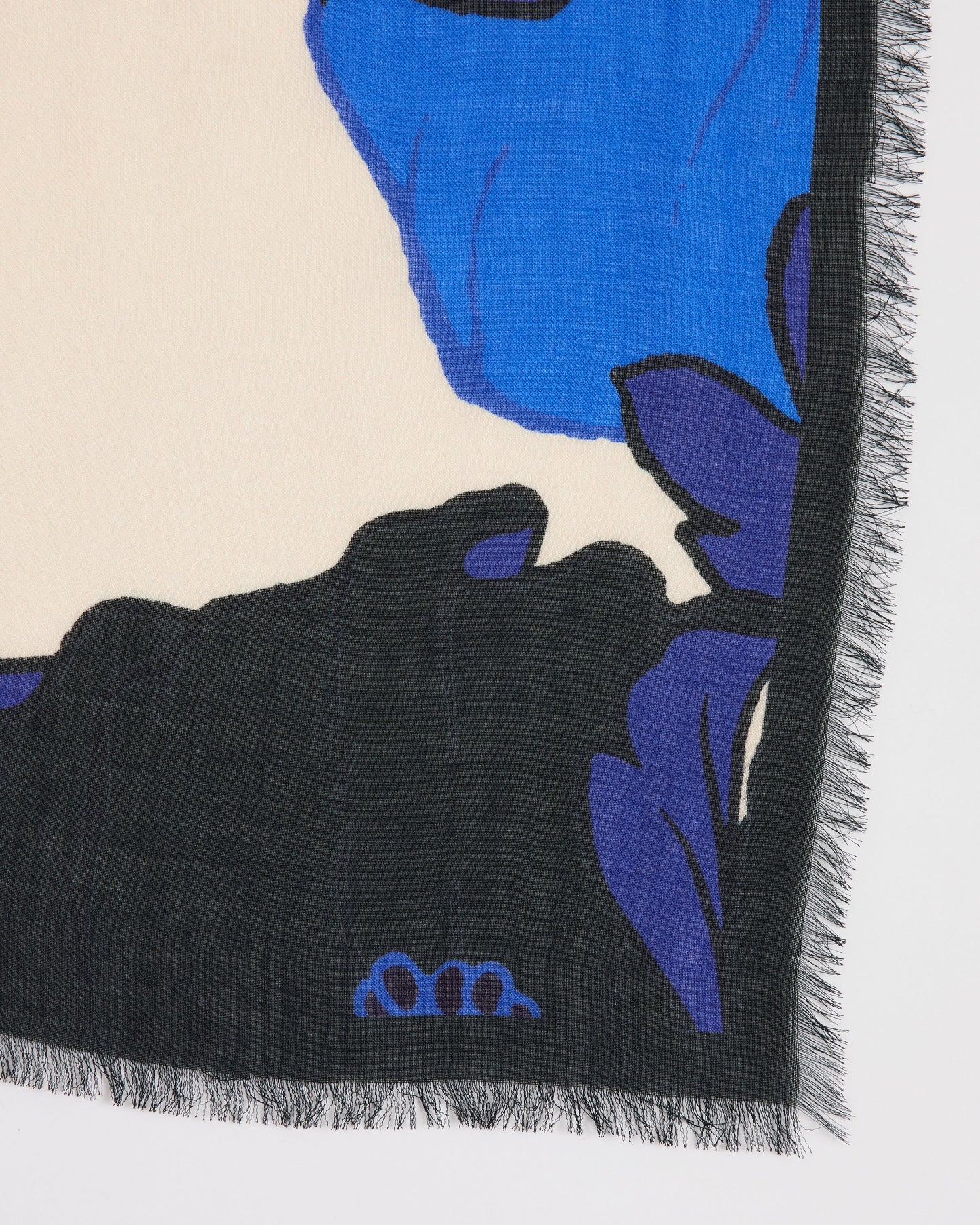 Foun Floral Scarf in Blue
