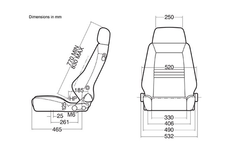 Recaro Specialist M Seat | Black Nardo/Black Nardo (recLXW.00.000.NN11)