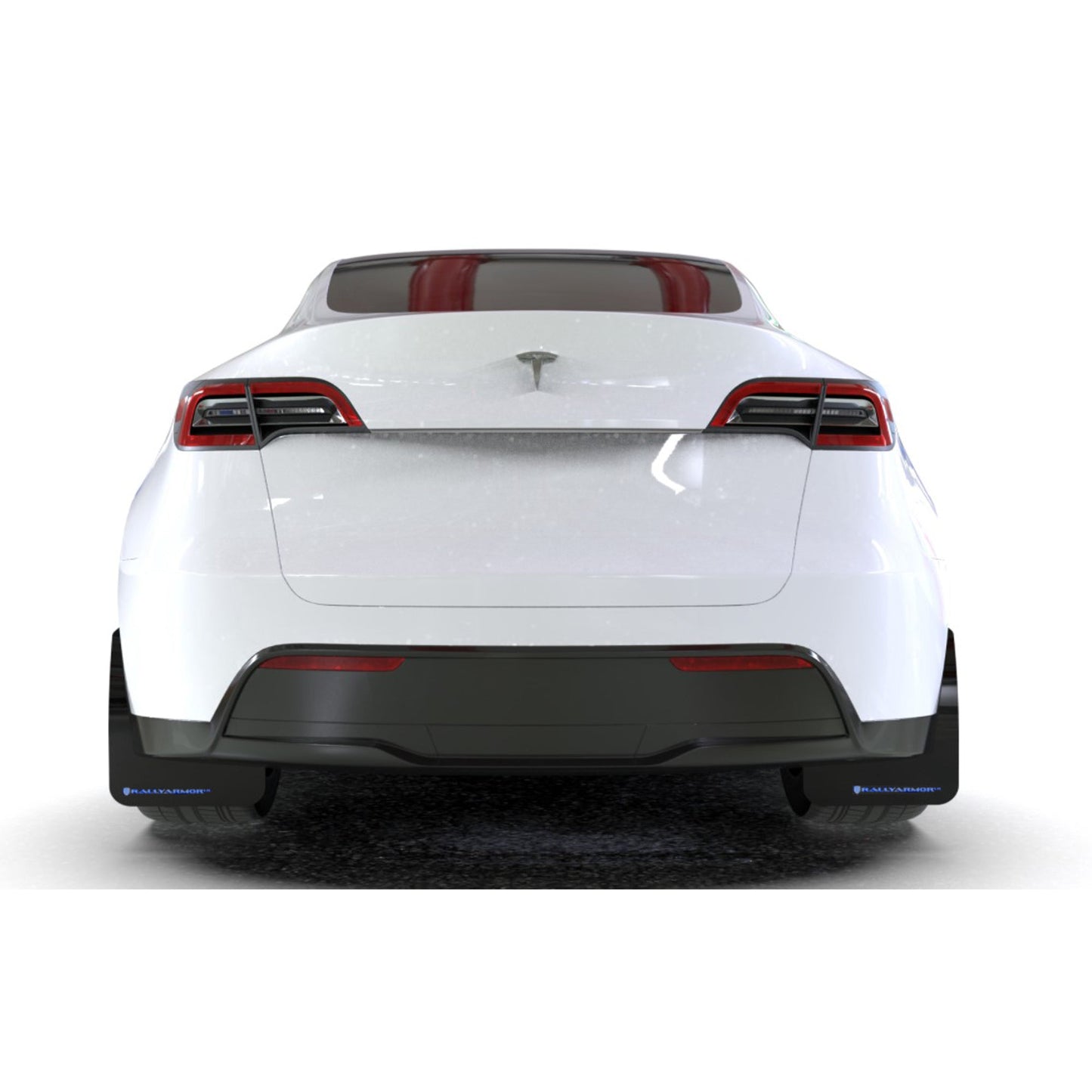 Rally Armor 20-21 Tesla Model Y UR Black Mud Flap with Blue Logo (ralMF72-UR-BLK/BL)