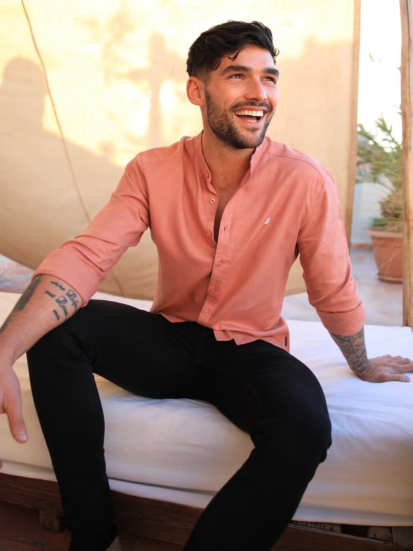 Berkane Linen Shirt - Terracotta