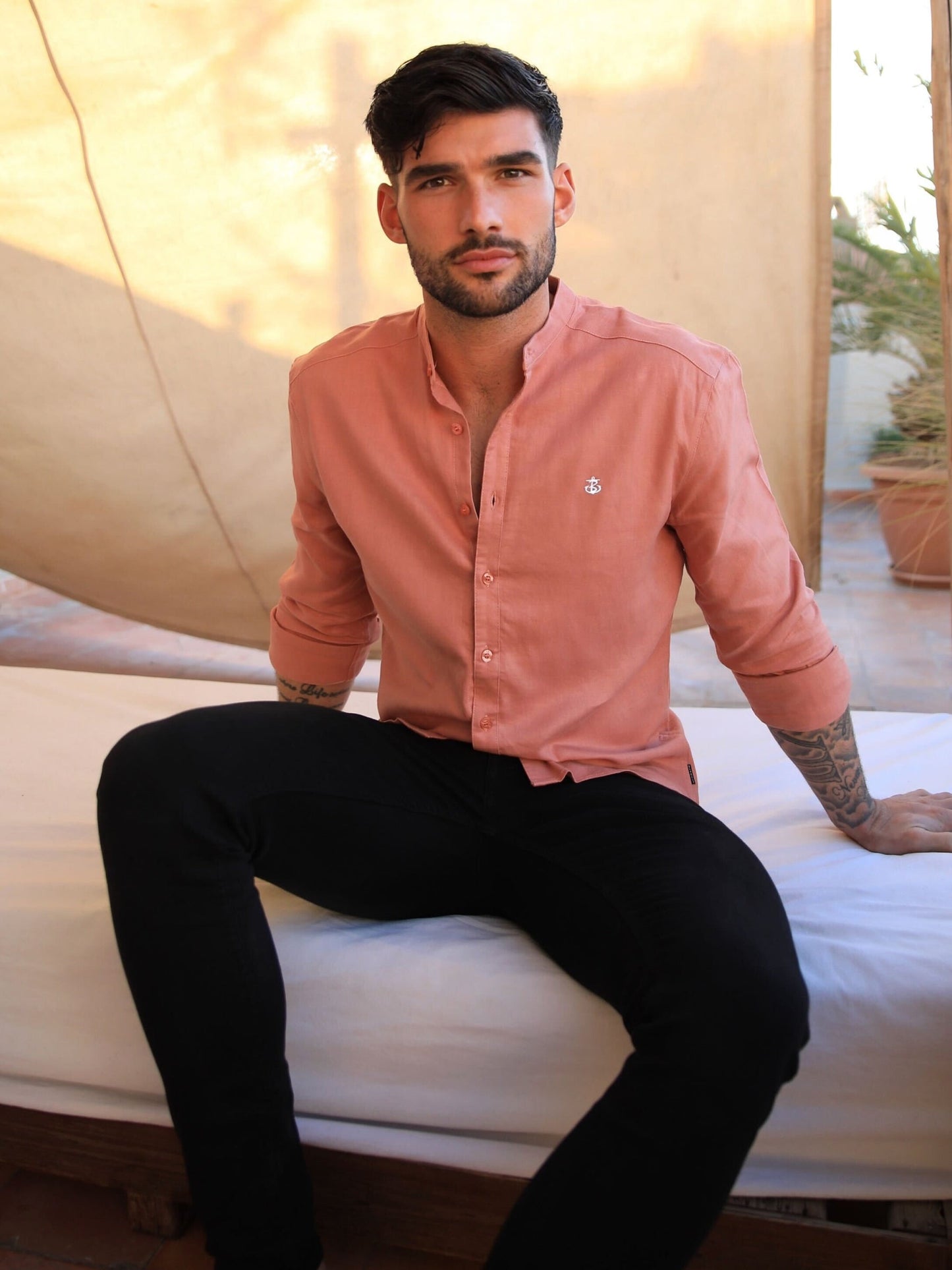 Berkane Linen Shirt - Terracotta