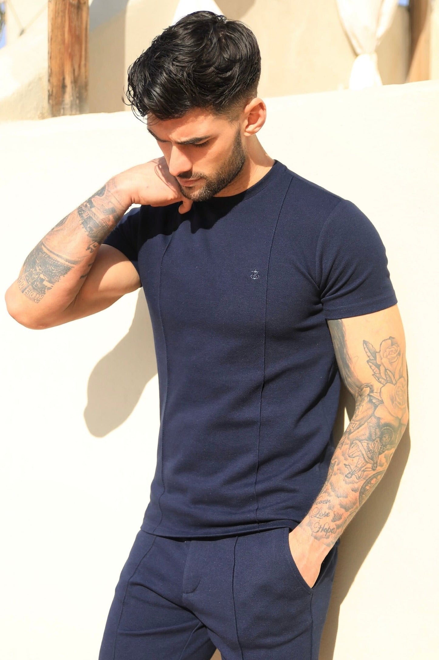 Amezri Seamline T-Shirt - Navy