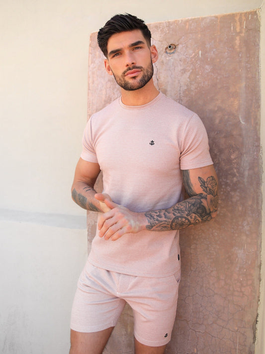 Midar Check T-Shirt - Pink