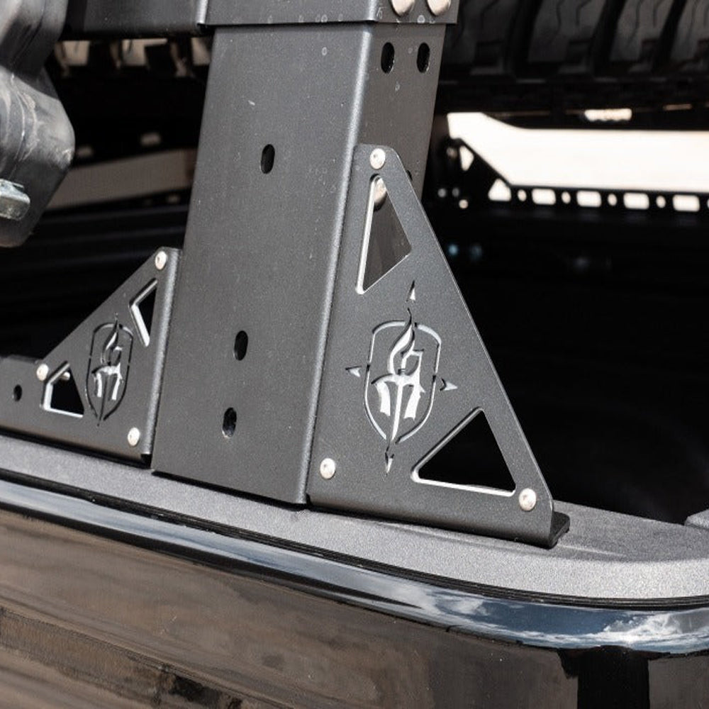 Road Armor 05-19 Toyota Tacoma TRECK Drill-Less Rack Base Mounting Bracket Kit - Tex Blk (rda500BRS-BRKTKIT)