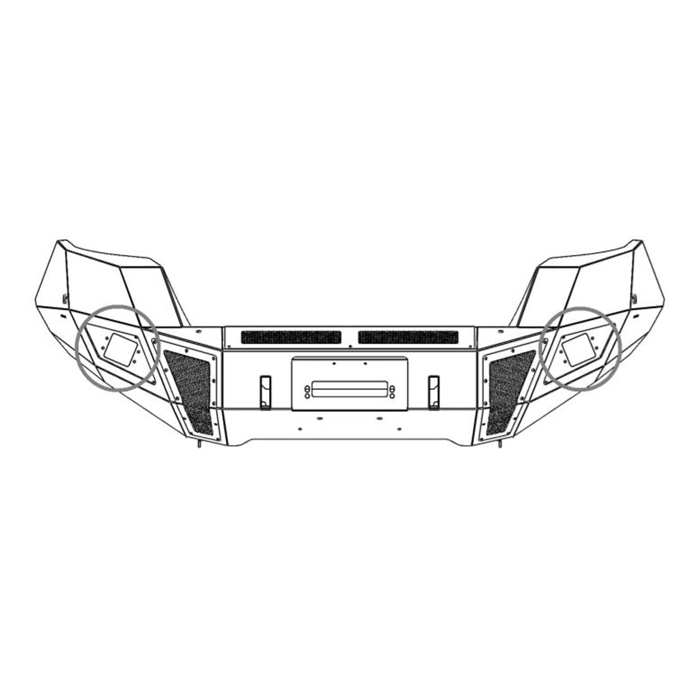 Go Rhino 16+ Toyota Tacoma BR5 Flush Mount Light Plates (gor243881T)
