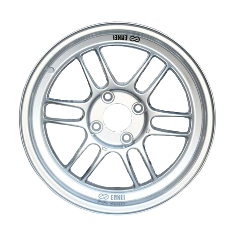 Enkei RPF1 16x8 4x100 38mm Offset 73mm Bore Silver Wheel for Miata 4-Lug / 02-06 Mini / Honda 4-Lug (enk3796804938SP)