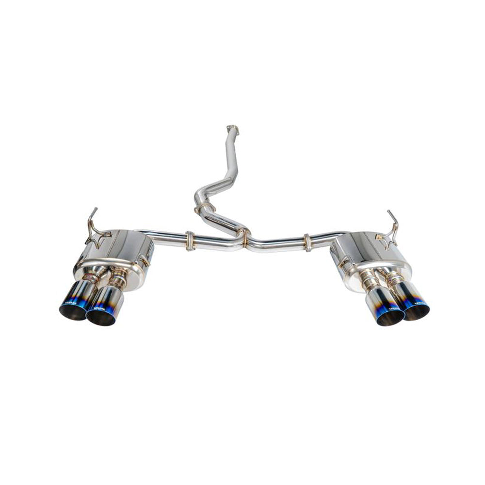 Remark 2015+ Subaru WRX/STi 4in Quad Cat-Back Exhaust Titanium Stainless Resonated (remRK-C4076S-01TC)