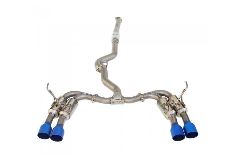 Invidia 2015+ Subaru WRX/STi Gemini 80mm Full Titanium Quad 101mm Tip Cat-Back Exhaust (invHS15STI5TG4ST)