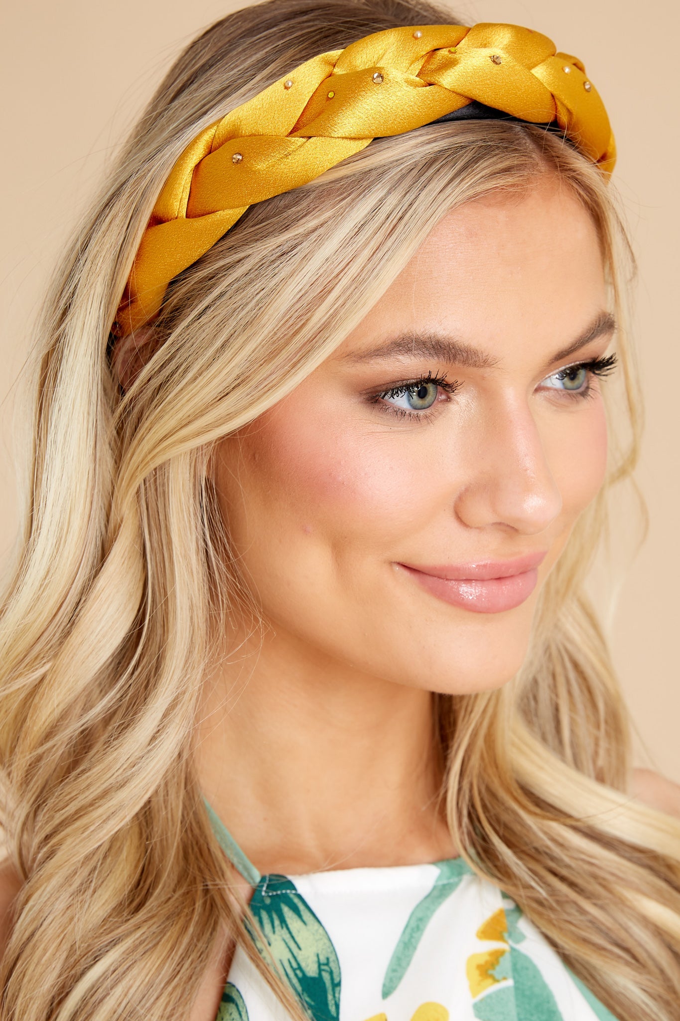 Shining On Goldenrod Braided Headband