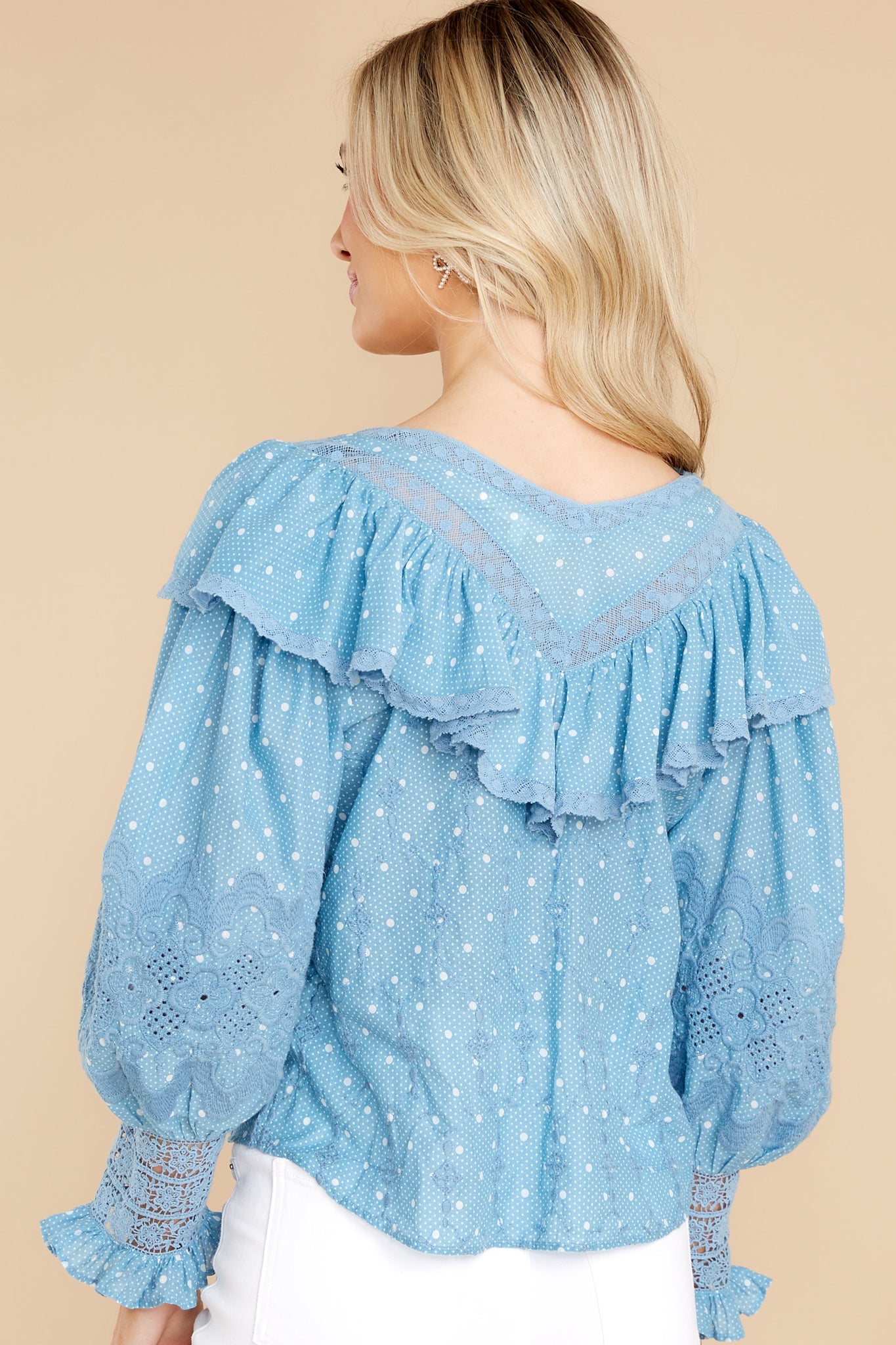 Bunnie Blue Bonnet Blouse