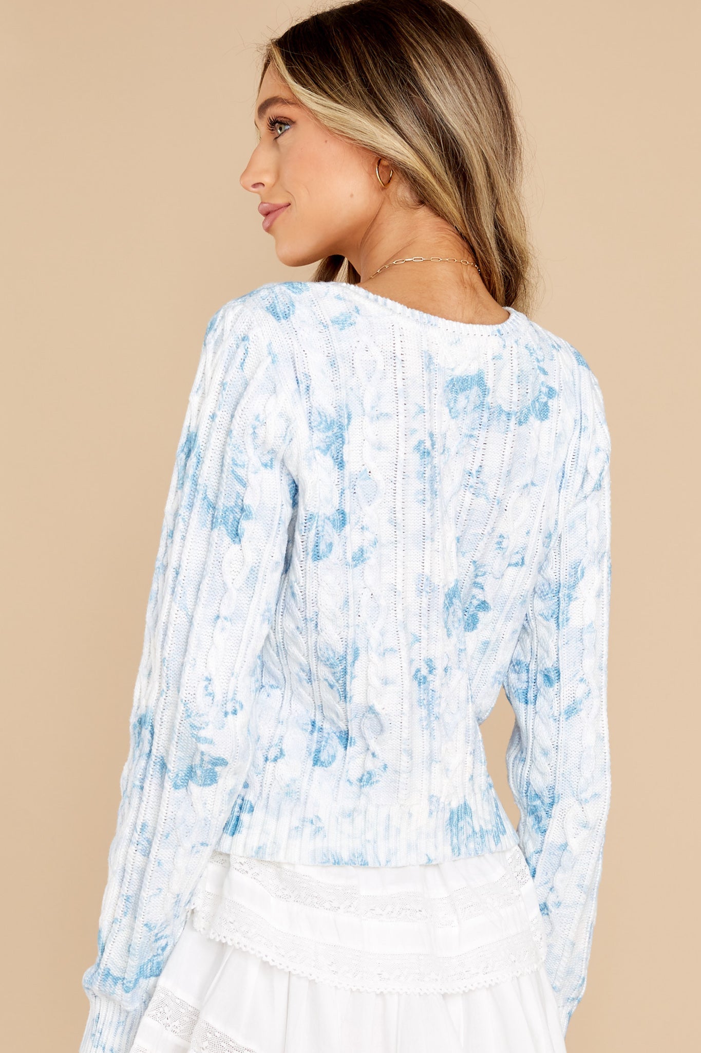 Easton Light Blue Rain Pullover Sweater
