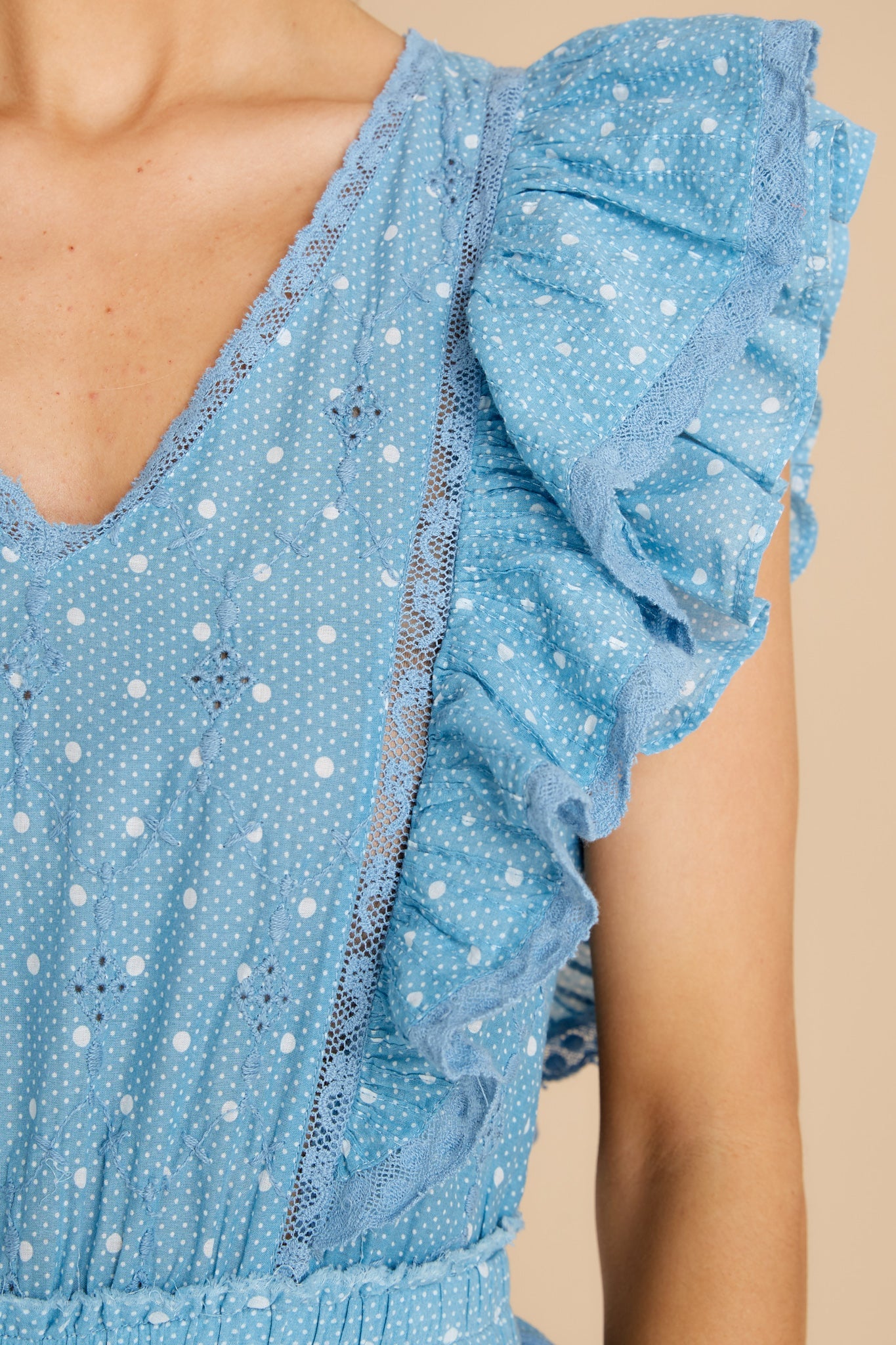 Corelli Blue Bonnet Mini Dress