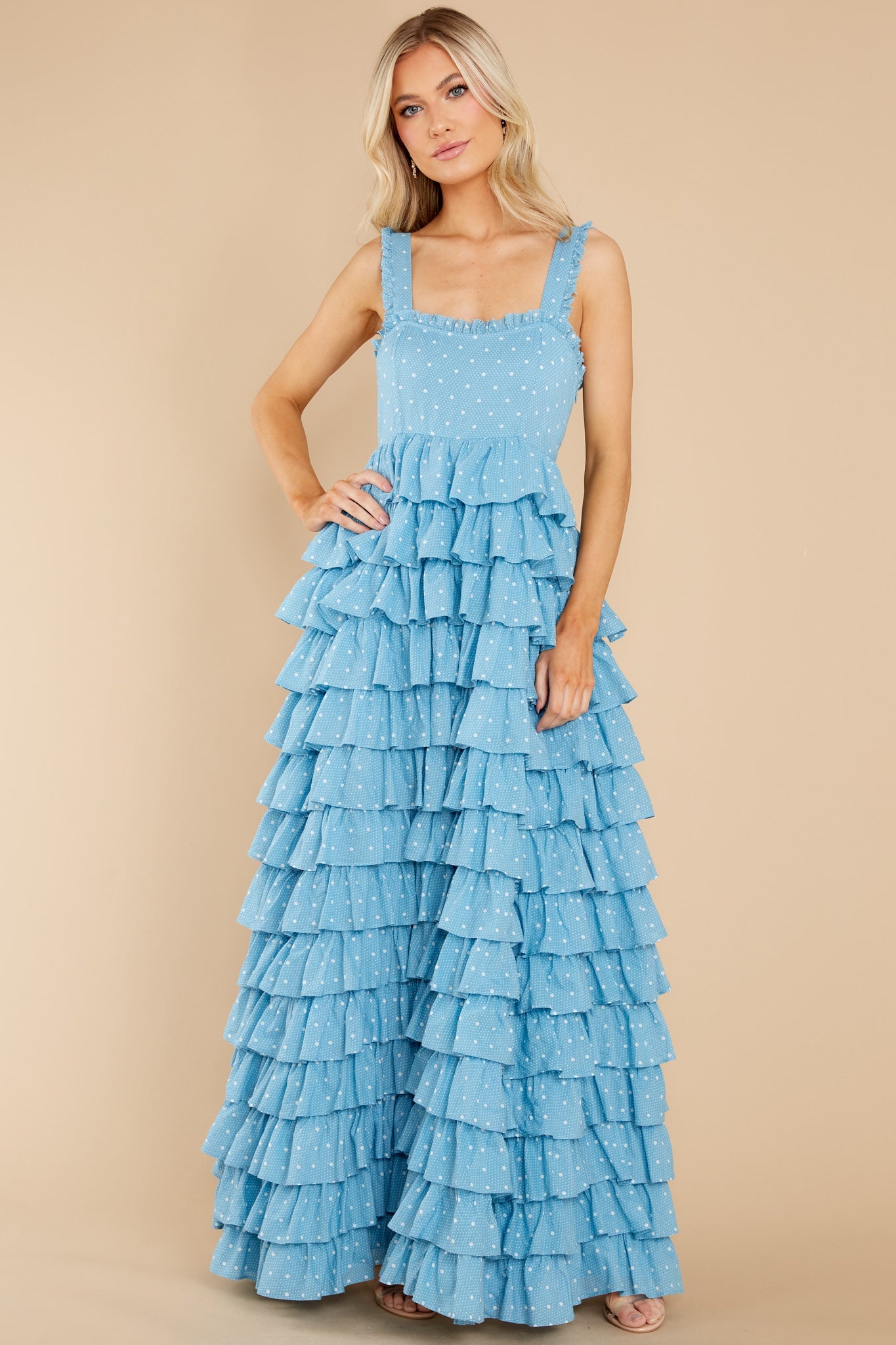 Idra Blue Bonnet Dress